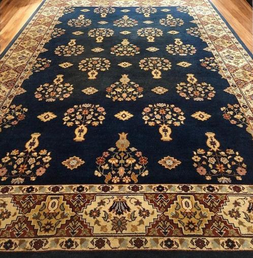 Perzisch tapijt handgeknoopt Ghom Oosters vloerkleed vintage, Huis en Inrichting, Stoffering | Tapijten en Kleden, Gebruikt, 200 cm of meer