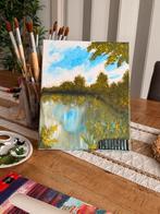 Schilderij: Landschap met Water, Antiek en Kunst, Kunst | Schilderijen | Klassiek, Ophalen