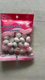 Uitverkoop restpartij 10 zakjes mottenballen / kamferballen, Ophalen of Verzenden, Nieuw