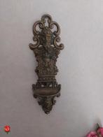 Antiek koperen/bronzen luciferhouder, Antiek en Kunst, Ophalen of Verzenden