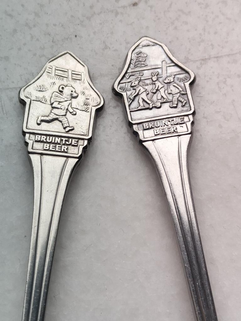 Bruintje Beer Sola kinder lepeltje schuin en vorkje, Ophalen of Verzenden