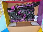 Fila Wizy Alu inline skates 35-38 zwart/paars, Overige merken, Ophalen of Verzenden, Inline skates 4 wielen, Verstelbaar