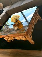 Houten salon tafel! Eric kuster style. Eye catcher., Huis en Inrichting, Tafels | Salontafels, Ophalen of Verzenden, Vierkant