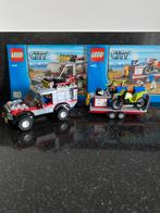 LEGO City terrein auto met aanhanger en motoren, Ophalen of Verzenden, Zo goed als nieuw