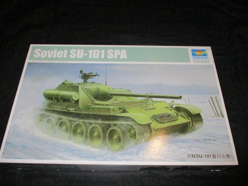 D-162,TRUMPETER 1-35,NO,09505,Soviet SPG SU-101, Hobby en Vrije tijd, Modelbouw | Auto's en Voertuigen, Nieuw, Overige merken