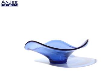 Scandinavische centerpiece – Blauw kristal – Kosta Boda – 70 beschikbaar voor biedingen