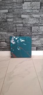 Abstract schilderij - decoratie, 29 x 30 cm, Ophalen of Verzenden