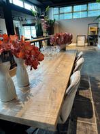 OUTLET - mangohout eettafel (300x100x80) - OP=OP!, Ophalen, Zo goed als nieuw, Rechthoekig
