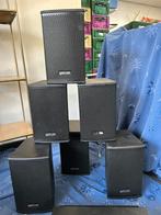 Ecler boxen 6 stuks plus versterker, Overige merken, Front, Rear of Stereo speakers, Gebruikt, 120 watt of meer