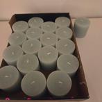 18 Stompkaarsen 7x7 cm - Sfeervol en Nieuw, Overige materialen, Grijs, Nieuw, Ophalen of Verzenden