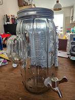 2x Glazen Cactus Drinkdispenser 4L met Tapkraan, Huis en Inrichting, Ophalen, Nieuw