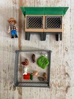 Playmobil dieren - konijnenhok en hondenuitlaatservice, Ophalen of Verzenden, Zo goed als nieuw