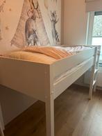 IKEA Hoogslaper Wit - Inclusief Lattenbodem, Ophalen, 85 tot 100 cm, Zo goed als nieuw, Hoogslaper of Stapelbed