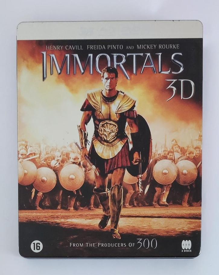 Immortals 3D Blu-Ray + Blu-Ray + DVD, Cd's en Dvd's, Blu-ray, Zo goed als nieuw, Actie, 3D, Ophalen of Verzenden