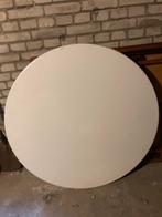 Ronde witte tuintafel 110 cm inklapbaar, Tuin en Terras, Tuintafels, Ophalen, Gebruikt, Rond, Kunststof