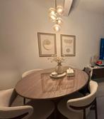 Woood Maan Ronde Walnoot Eettafel - 120cm, Ophalen of Verzenden, Vier personen, Rond, 100 tot 150 cm