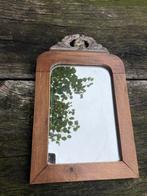 Antieke Spiegel met Houten Frame, Ophalen of Verzenden, Rechthoekig, Minder dan 50 cm, Minder dan 100 cm