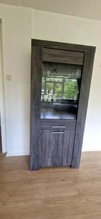 Vitrine kast van Haco Bristol woonkamer series, Ophalen, Met deur(en), Eikenhout, 50 tot 100 cm
