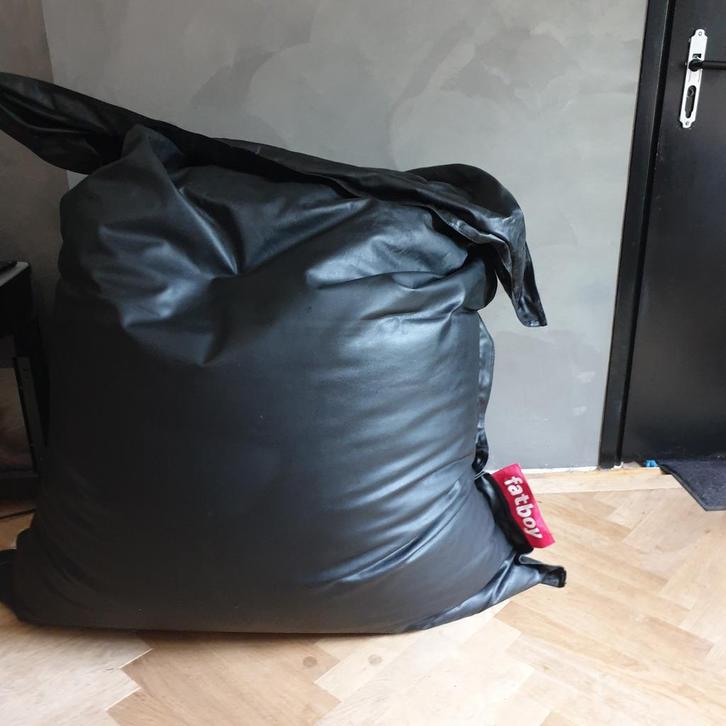 Fatboy Zitzak - Lederlook, Huis en Inrichting, Zitzakken, Zwart, Ophalen