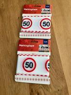 Nieuw/2x plastic afzetlint 50 jaar Abraham Sarah/verjaardag, Ophalen of Verzenden, Nieuw, Versiering, Abraham of Sarah