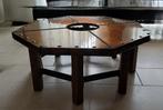 Koperen (salon)tafel romantische-boheemse stijl, Huis en Inrichting, Tafels | Kaptafels, Ophalen, Overige materialen, Gebruikt
