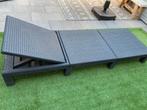 Allibert ligbed verstelbaar incl kussen en hoes, Tuin en Terras, Ophalen, Zo goed als nieuw, Kunststof, Verstelbaar