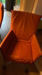Montis Chaplin zes stuks op wielen donker oranje, Huis en Inrichting, Stoelen, Ophalen of Verzenden, Gebruikt