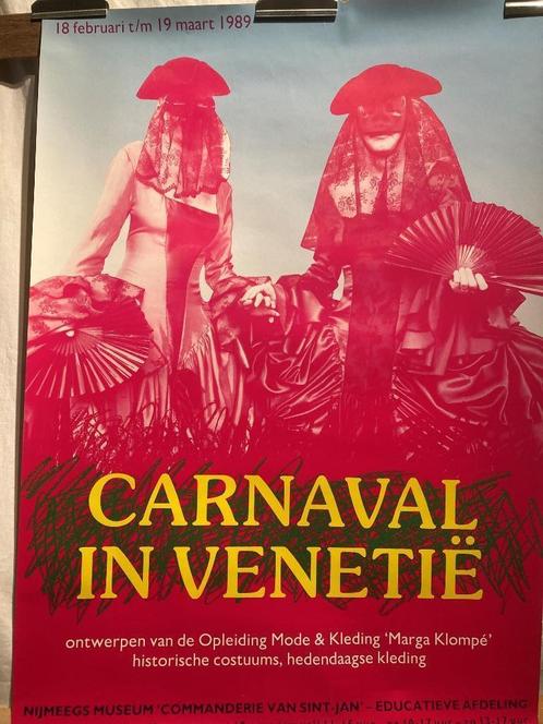 Affiche tentoonstelling Carnaval in Venetië, Verzamelen, Posters, Gebruikt, Overige onderwerpen, A1 t/m A3, Rechthoekig Staand
