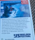 Nederlands Ijsbeelden Festival kortingsbon, Tickets en Kaartjes, Kortingen en Cadeaubonnen, Eén persoon, Overige soorten