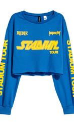 Justin Bieber x H&M collection crop top. Nieuw in verpakking, Nieuw, Blauw, Maat 42/44 (L), H&M Divided Justin Bieber