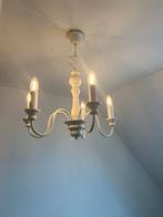 Leuke moderne witte kroonluchter Ikea met ledlampjes, Ophalen, Zo goed als nieuw, Overige materialen, Modern