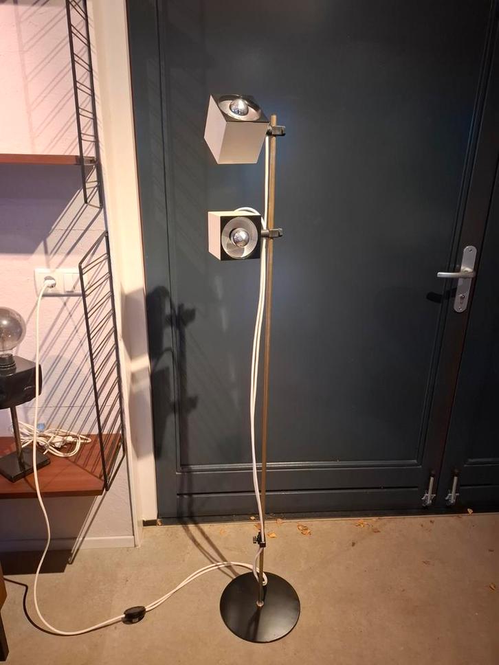 Vintage philips cubic lamp, Huis en Inrichting, Lampen | Vloerlampen, Gebruikt, 150 tot 200 cm, Kunststof, Metaal, Ophalen of Verzenden