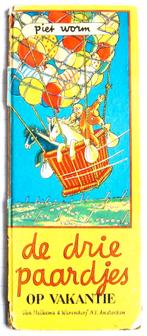 De drie paardjes op vakantie - Piet Worm, Ophalen of Verzenden, Gelezen, Piet Worm, Prentenboek