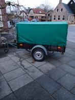 Aanhanger met dekzeil opknapper, Ophalen, Gebruikt