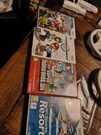 Leuke Nintendo spellen plus 2 orginele Mario Kart stuurtjes, Ophalen, Zo goed als nieuw, Met games