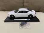 1/18 Welly Dodge Charger Police met Vector (Uniek), Ophalen of Verzenden, Nieuw, Auto, Welly
