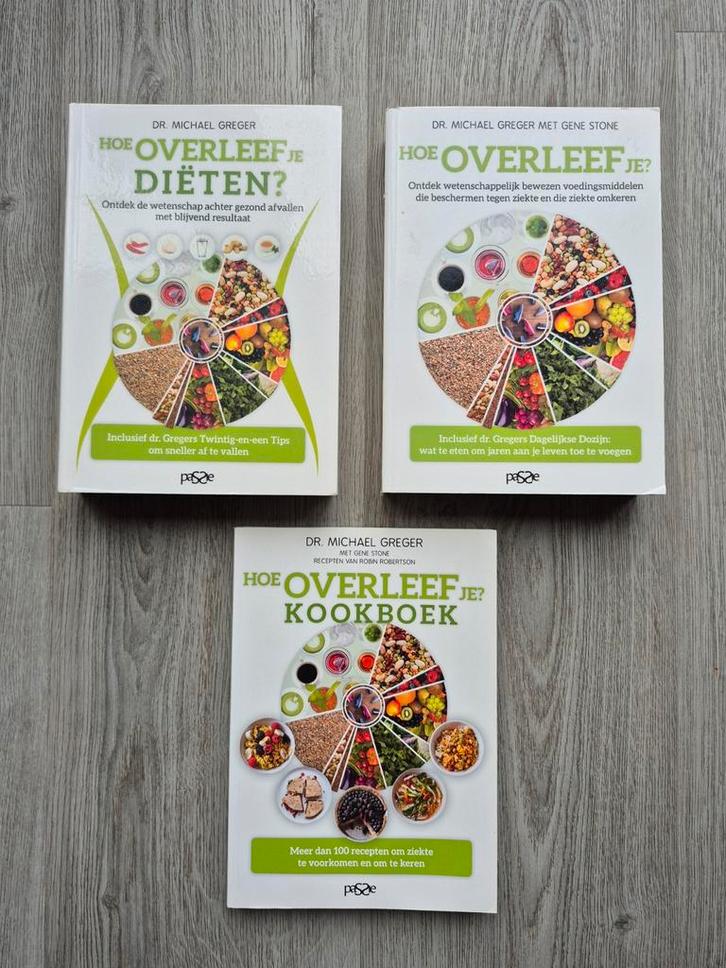 Michael Greger - Hoe overleef je - Diëten  - Kookboek, Boeken, Gezondheid, Dieet en Voeding, Gelezen, Dieet en Voeding, Ophalen of Verzenden
