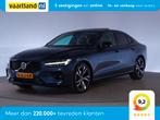 Volvo S60 2.0 B4 197pk MHEV Plus Dark Aut. [ Panorama H/K Le, 4 cilinders, 1969 cc, Blauw, S60