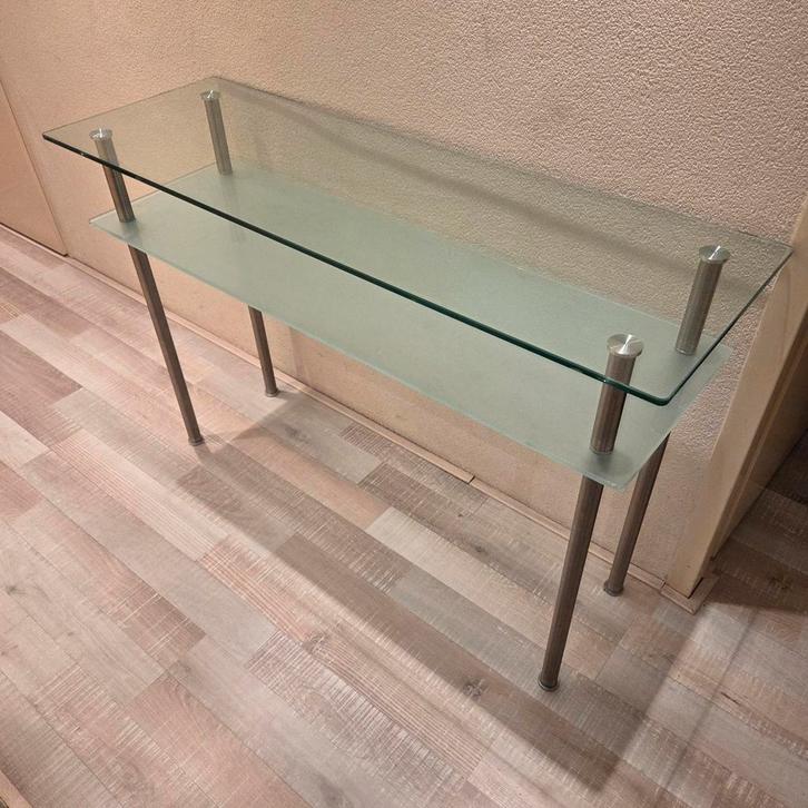 Glazen Tafel/Dressoir - Modern Design, Huis en Inrichting, Tafels | Sidetables, Ophalen of Verzenden