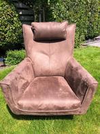 Bruine draai Fauteuil, Huis en Inrichting, Fauteuils, Ophalen, Gebruikt, 75 tot 100 cm, 75 tot 100 cm