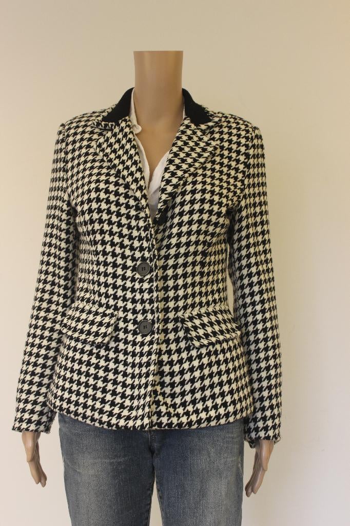 Zwart/roomwit jasje maat M, Maat 38/40 (M), ., Zwart, Ophalen of Verzenden