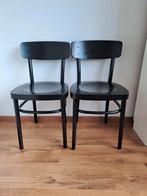 GRATIS twee zwarte Ikea stoelen, Ophalen, Gebruikt