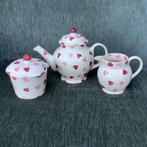 Emma Bridgewater-servies-PINK HEARTS💕theepot+suikerpot+ kan, Huis en Inrichting, Ophalen of Verzenden, Zo goed als nieuw, Overige stijlen