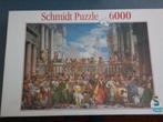 Schmidt Puzzle 6000 stukjes - de Bruiloft van Kanaän., Hobby en Vrije tijd, Ophalen of Verzenden, Meer dan 1500 stukjes, Gebruikt