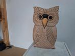 mooie grote gave handgemaakte houten uil, Antiek en Kunst, Kunst | Beelden en Houtsnijwerken, Ophalen of Verzenden