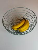 Groen metalen fruitmand Sissy boy, Ophalen of Verzenden, Zo goed als nieuw, Rond, Overige materialen