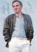 Charles AZNAVOUR vroege kaart prima ECHTE handtekening, Verzamelen, Ongelopen, Sterren en Beroemdheden, Verzenden, 1980 tot heden