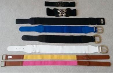 7 x strech riemen maat s maat m maat 36 38 riem gesp buckle, Kleding | Dames, Riemen en Ceinturen, Gedragen, Overige kleuren, Verzenden