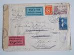Finland Censuur-Express-Luchtpostenvelop Naar Nederland 1942, Postzegels en Munten, Brieven en Enveloppen | Buitenland, Ophalen