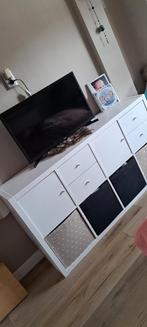 Ikea KALLAX WIT met laadjes en deurtjes en 4 opberg boxen, Huis en Inrichting, Kasten | Wandmeubels, Ophalen, Zo goed als nieuw